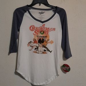 Christmas Story baseball tshirt